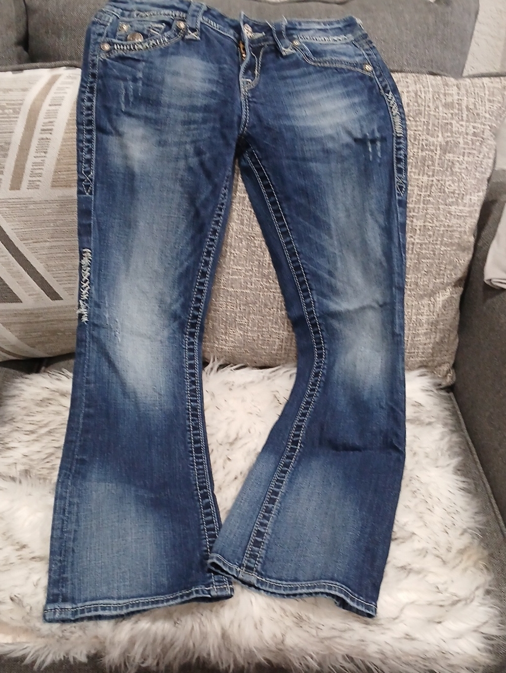 Rock Revival Women's Blue Washed Jeans